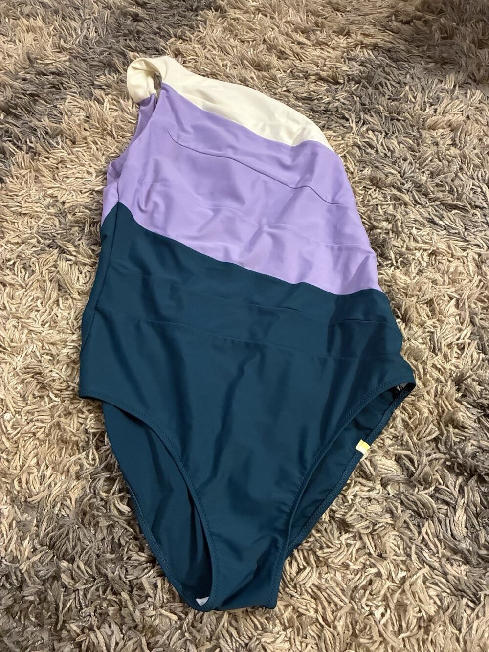 Summersalt Women's the Sidestroke One Piece Size 14 Purple Teal
